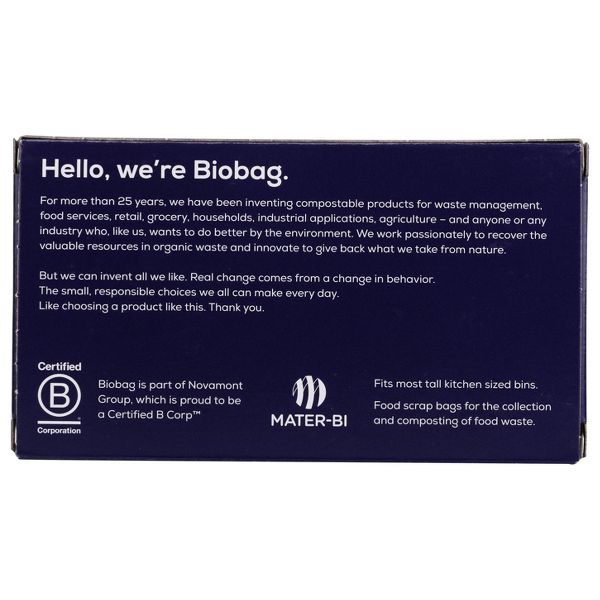 BioBag 13 Gallon Compostable Trash Bags, 12 Count