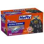 Hefty 30 Gallon Fabuloso Trash Bags, 34 Count