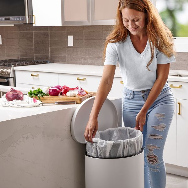 Plasticplace 20-30 Gallon Trash Bags, 200 Count, White, 30 x 36 in, 0.7 mil