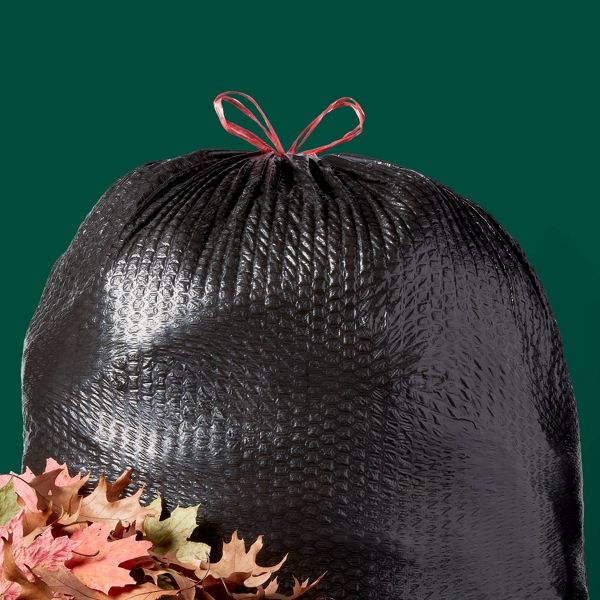 up&up 39 Gallon Drawstring Lawn and Leaf Bags, 30 Count
