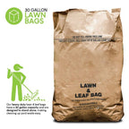 Stock Your Home 30 Gallon Heavy-Duty Paper Lawn and Leaf Bags, 20 Count, Brown
