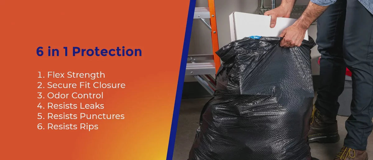 Hefty 30 Gallon Fabuloso Trash Bags, 34 Count