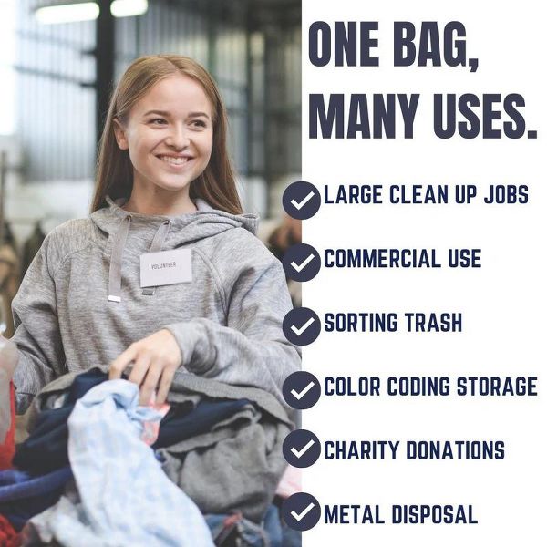 Plasticplace 32-33 Gallon Trash Bags, 100 Count, Red, 33 x 39 in, 1.5 mil
