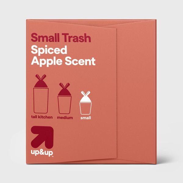 up&up 4 Gallon Drawstring Trash Bags, 30 Count, Spiced Apple
