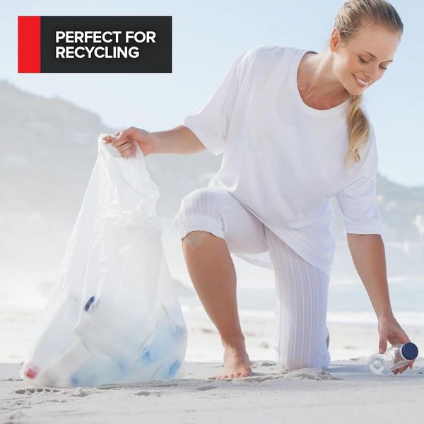 30-33 Gallon Multi-Purpose Trash Bags, 500 Count, Clear