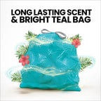 Glad 4 Gallon ForceFlex MaxStrength Drawstring Trash Bags, 34 Count, Fresh Scent, Bahama Bliss, Febreze