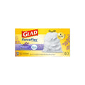 Glad 13 Gallon Drawstring Tall Kitchen Trash Bags, Lavender, 0.78 mil