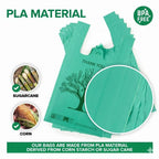 Shopping Bags with Handles, 200 Count