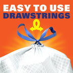 Hefty 13 Gallon Drawstring Tall Kitchen Trash Bags, 110 Count, Lavender and Sweet Vanilla