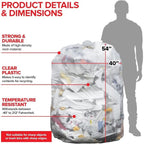 55-60 Gallon Multi-Purpose Trash Bags, 300 Count, Clear