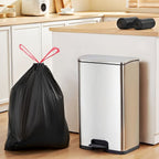 VEVOR 30 Gallon Drawstring Heavy-Duty Recycling Bags, 50 Count, Black