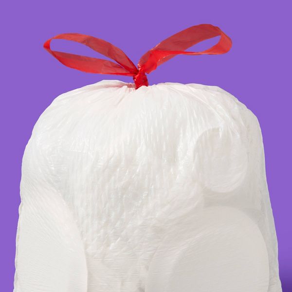 up&up 4 Gallon Drawstring Small Trash Bags, 40 Count, Lavender