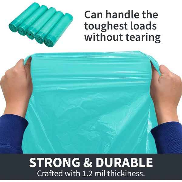 Sterline 2.6-4 Gallon Drawstring Trash Bags, Compatible with simplehuman Code R, 50 Count