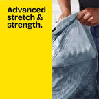 Glad 13 Gallon Drawstring Tall Kitchen Trash Bags, 50 Count, Fresh Clean, Gray, Febreze