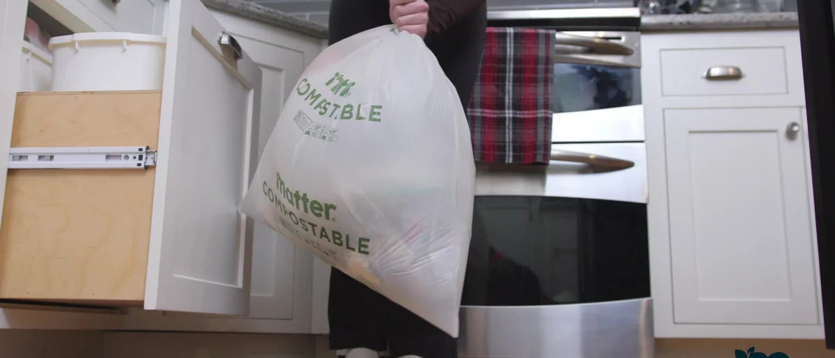 Matter 3 Gallon Compostable Trash Bags, 25 Count