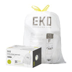 EKO Code F Drawstring Trash Can Liners, Fits 13-Gallon Cans