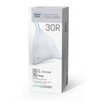 Home Zone Living 8 Gallon Drawstring Recycling Bags, Code 30R, 30 Count