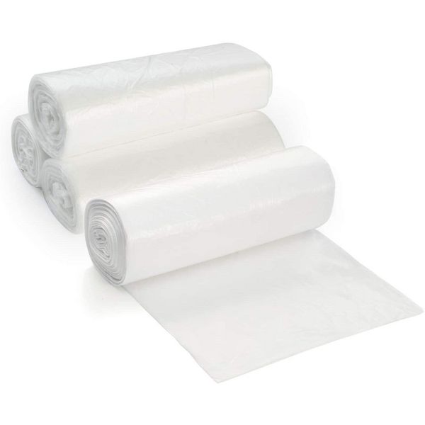 Dealmed 12-15 Gallon Trash Bags, 100 bags/case, White, 24 x 29 in, 0.9 mil