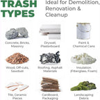 EconoHome 55-60 Gallon Heavy-Duty Contractor Trash Bags, 100 Count, 2.8 mil