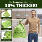 Simply Bio 13 Gallon / 49.21 L Drawstring Heavy-Duty Compostable Trash Bags, 30 Count, 1 mil