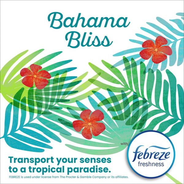 Glad 4 Gallon ForceFlex MaxStrength Drawstring Trash Bags, 34 Count, Fresh Scent, Bahama Bliss, Febreze