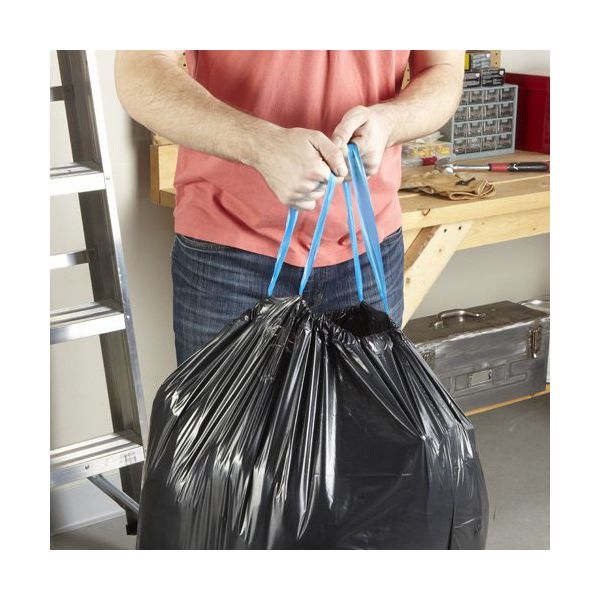 30 Gallon Drawstring Large Trash Bags, 36 Count