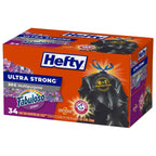 Hefty 30 Gallon Fabuloso Trash Bags, 34 Count
