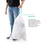 Home Zone Living 8 Gallon Drawstring Recycling Bags, Code 30R, 30 Count
