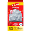 Glad 13 Gallon Trash Bags, 50 Count, Apple Cinnamon