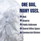 45 Gallon Trash Bags, 250 bags/case, Clear, 40 x 48 in, 16 microns