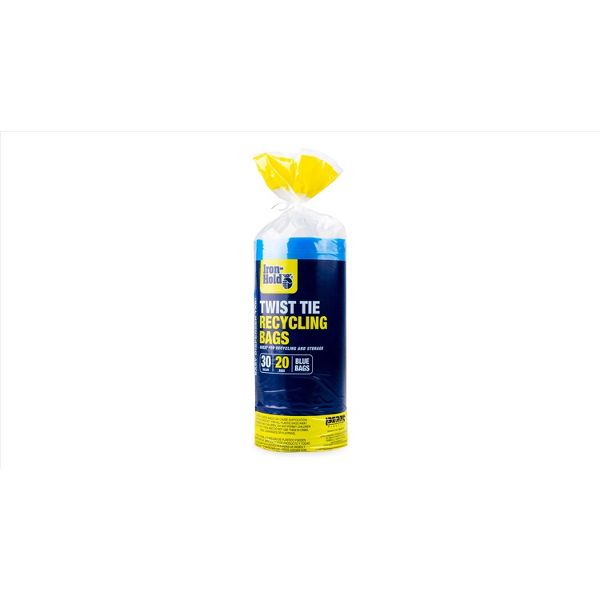 Iron-Hold 30 Gallon Twist-Tie Tall Kitchen Trash Bags, 1.5 mil
