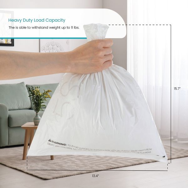 Home Zone Living 1.3 Gallon Small Trash Bags, Code 5S, 120 Count