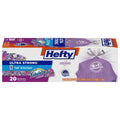 Hefty 13 Gallon UltraStrong Fabuloso Drawstring Tall Kitchen Trash Bags, 20 Count, Lavender