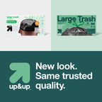 up&up 30 Gallon Drawstring Large Trash Bags, 20 Count, Mint