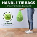 Simply Bio 1.6 Gallon / 6.06 L Drawstring Heavy-Duty Compostable Trash Bags, 50 Count, 0.6 mil