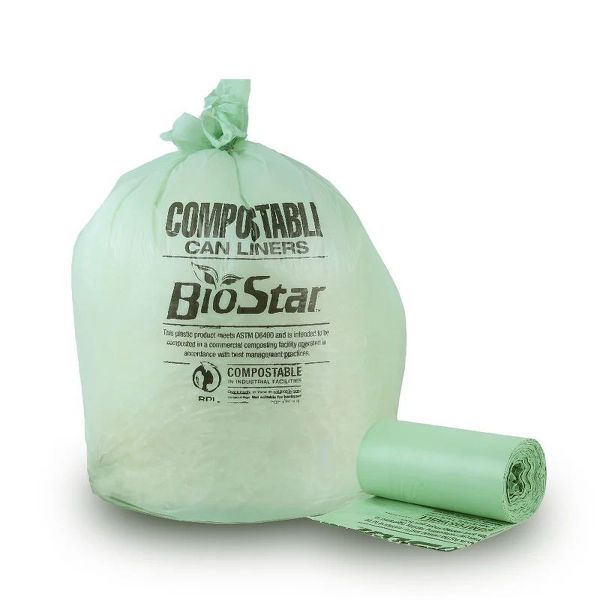 Plasticplace 20-30 Gallon Compostable Trash Bags, 75 Count, 30 x 36 in, 0.85 mil