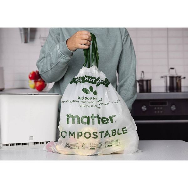 Matter 3 Gallon Compostable Trash Bags, 25 Count
