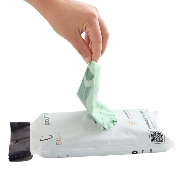 happymess 13.2 Gallon / 50 L Drawstring Trash Bags, 60 Count, per pack: 20 bags, Green