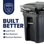 Plasticplace 95-96 Gallon Trash Bags, 25 Count, Black, 61 x 68 in, 3.0 mil