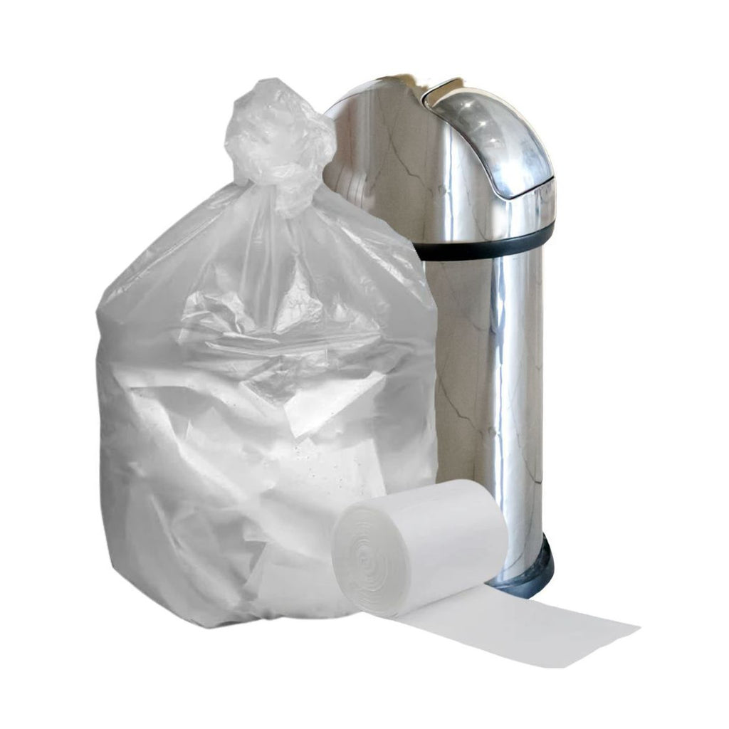 Plasticplace 40-45 Gallon High-Density Trash Bags, 250 Count, Clear, 40 x 48 in, 16 microns
