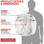 6-10 Gallon Multi-Purpose Trash Bags, 4000 Count, Clear