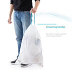 Home Zone Living 8 Gallon Drawstring Recycling Bags, Code 30R, 60 Count