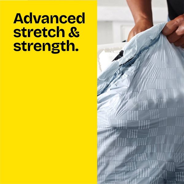 Glad 13 Gallon ForceFlex Drawstring Trash Bags, 140 Count, Gain Original