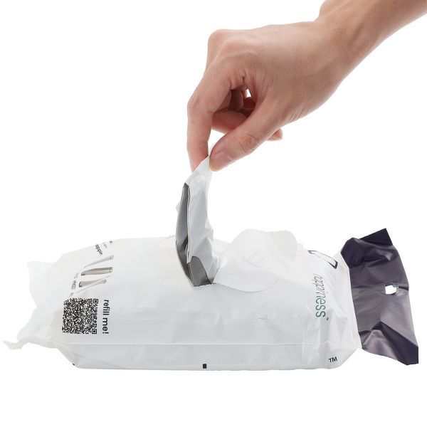 happimess 8 Gallon / 30 L Drawstring Trash Bags, 60 Count, per pack: 20 bags, Unscented, White