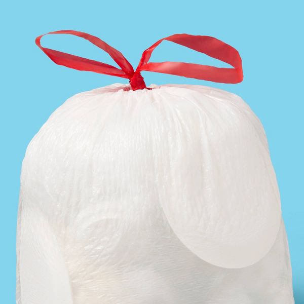 up&up 4 Gallon Drawstring Small Trash Bags, 40 Count, Unscented