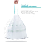 Home Zone Living 8 Gallon Drawstring Recycling Bags, Code 30R, 60 Count