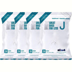 Plasticplace 10-10.5 Gallon / 38-40 L Drawstring Trash Bags, Compatible with simplehuman Code J, White, 21 x 28 in