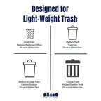 Plasticplace 40-45 Gallon High-Density Trash Bags, 250 Count, Clear, 40 x 48 in, 16 microns