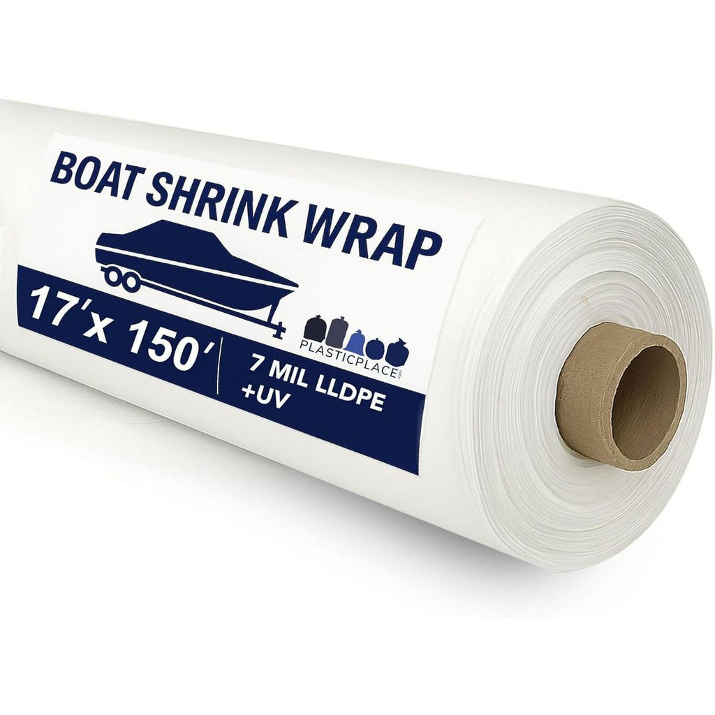 Plasticplace Heavy-Duty Boat and Equipment Shrink Wrap, LLDPE, 17 ft. x 150 ft.
