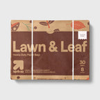 up&up 30 Gallon Paper Lawn and Leaf Bags, 8 Count